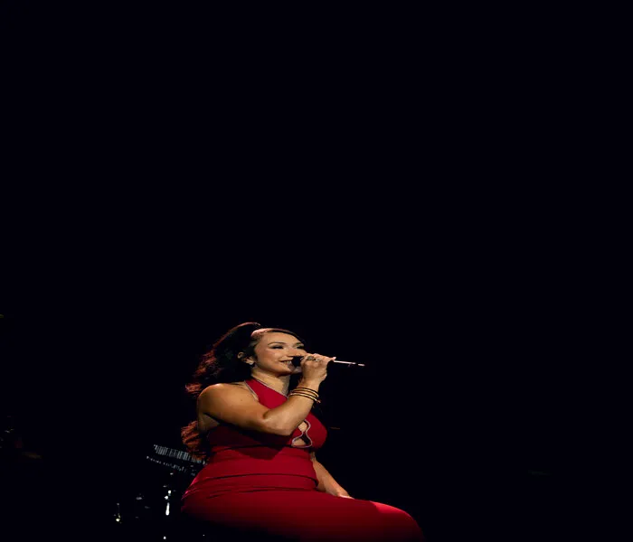 Cleo Sol enjoying her concert