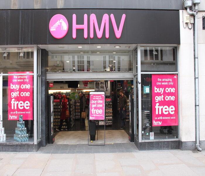 Visting my local HMV record store