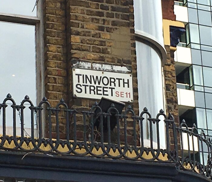 Tinworth Street, Vauxhall, London. Where the Trinity nightspot was., and the The Chunnel club operated from